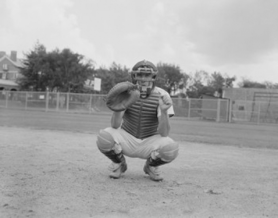 Baseball Catcher Poster Print - 18 x 24 in.