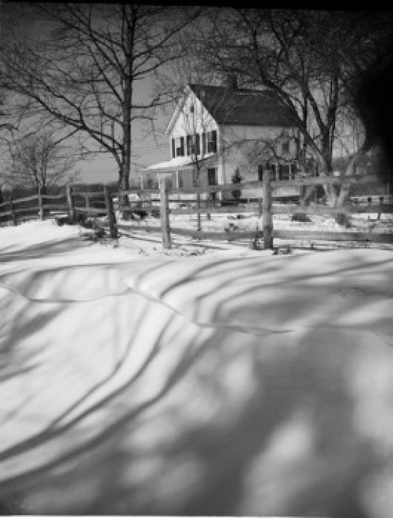 Farm in Winter Poster Print - 18 x 24 in.