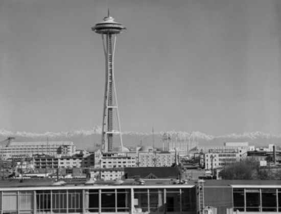 USA Washington Seattle Space Needle Poster Print - 18 x 24 in.