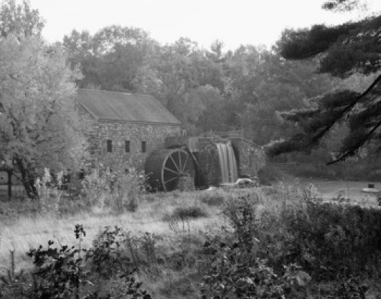 USA Massachusetts Sudbury Old Grist Mill Poster Print - 18 x 24 in.