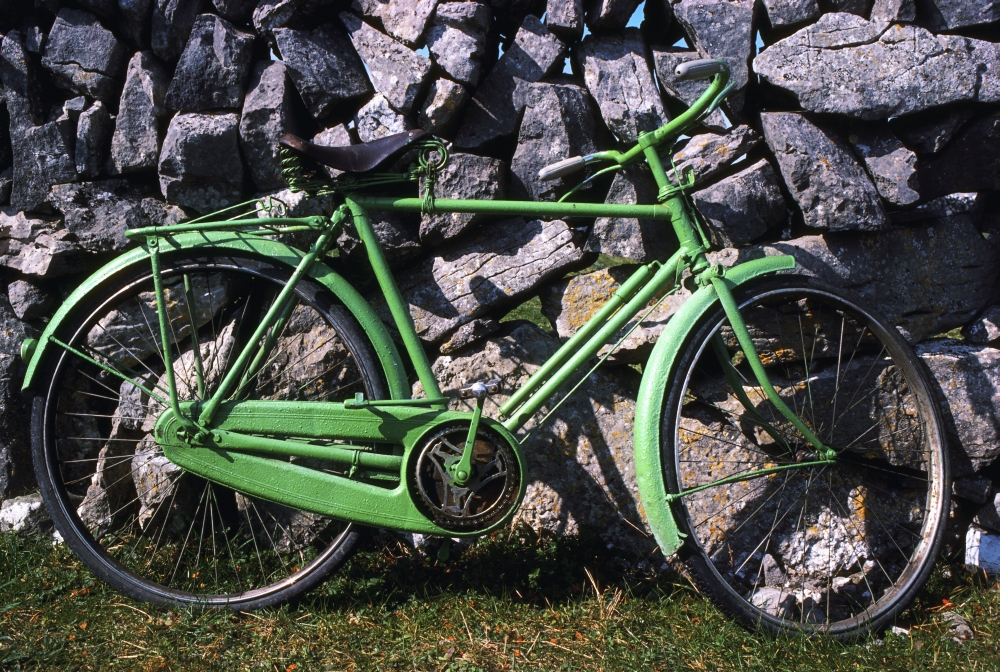 Aran Islands Co Galway Ireland - Bicycle Poster Print - 18 x 12