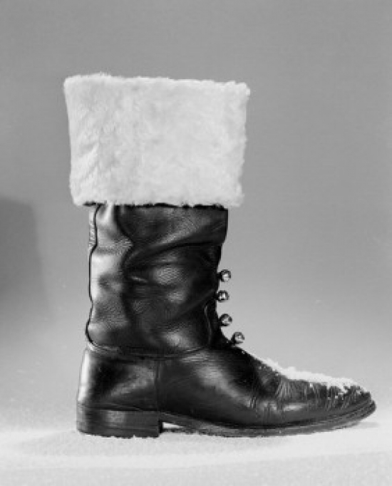 Santa Claus Boot Poster Print - 18 x 24 in.