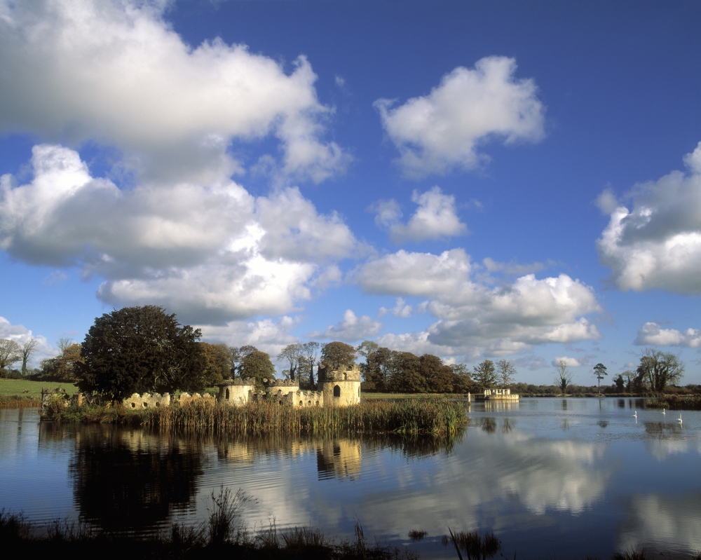 DPI1798150 Larchill Arcadian Garden Co Kildare Ireland - Lake Island & Follies Poster Print by The Irish Image Collection, 16 x 13 -  Posterazzi
