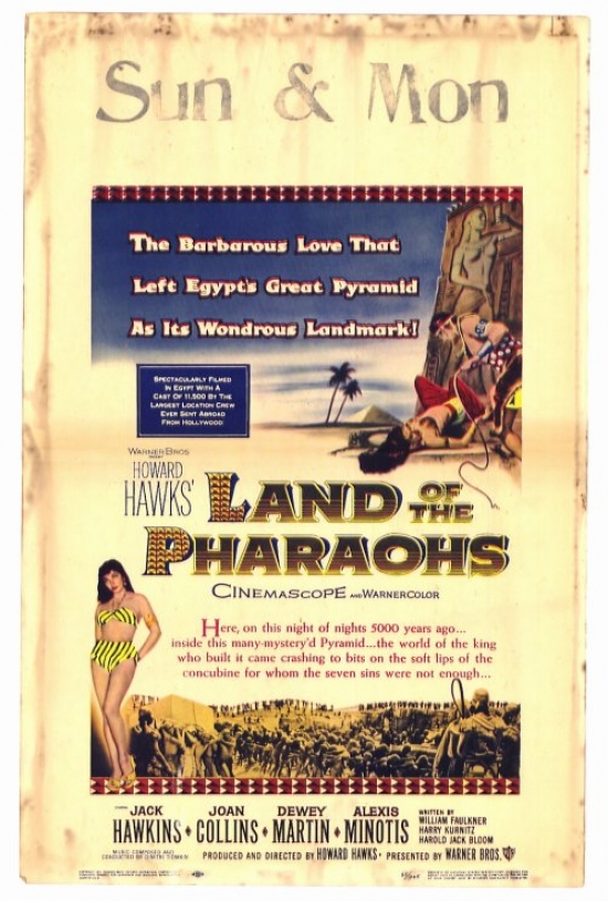 MOVIH8630 Land of the Pharaohs Movie Poster - 27 x 40 in.