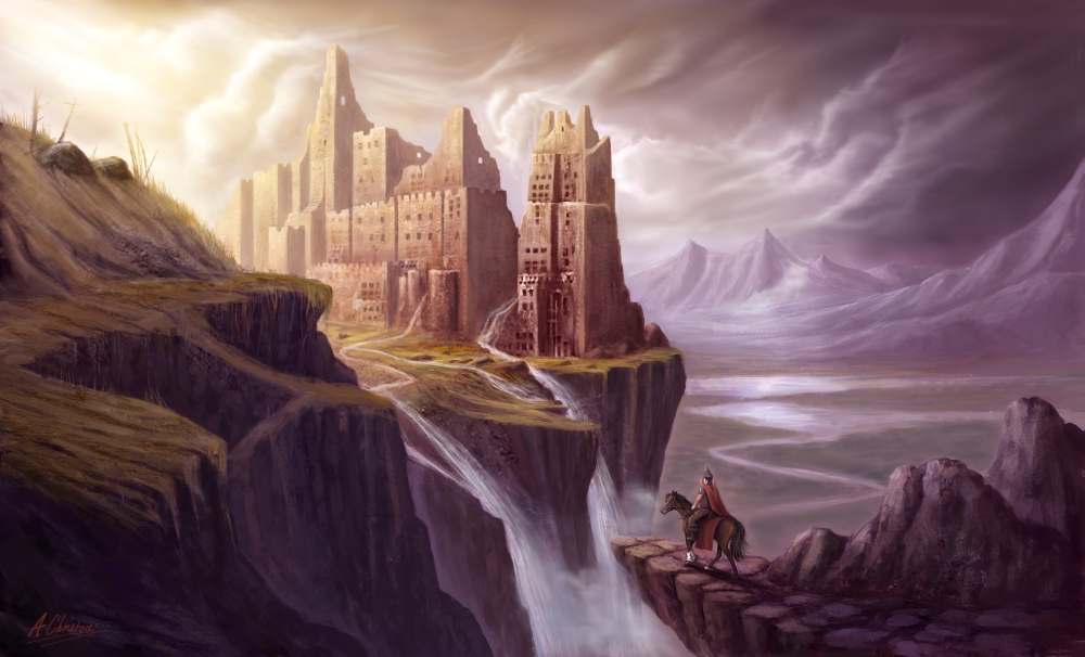 Castle Ruins Poster Print by Anthony Christou - 21 x 13 in.