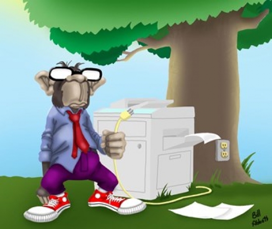 It Monkey Poster Print by Bill Abbott - 14 x 11 in.