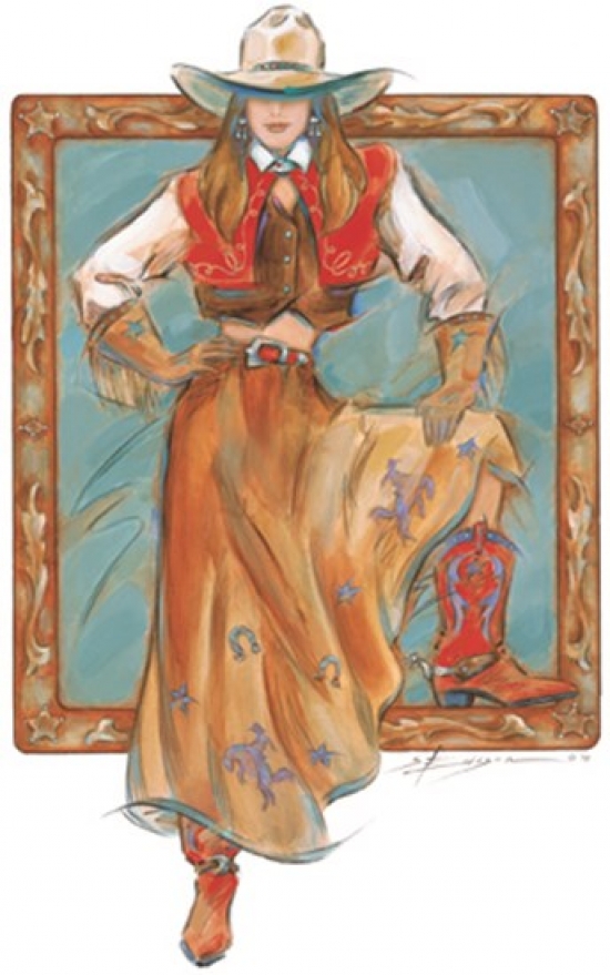 PAISE017 Plum Sassy Poster Print by Susan Edison - 15 x 24 in.