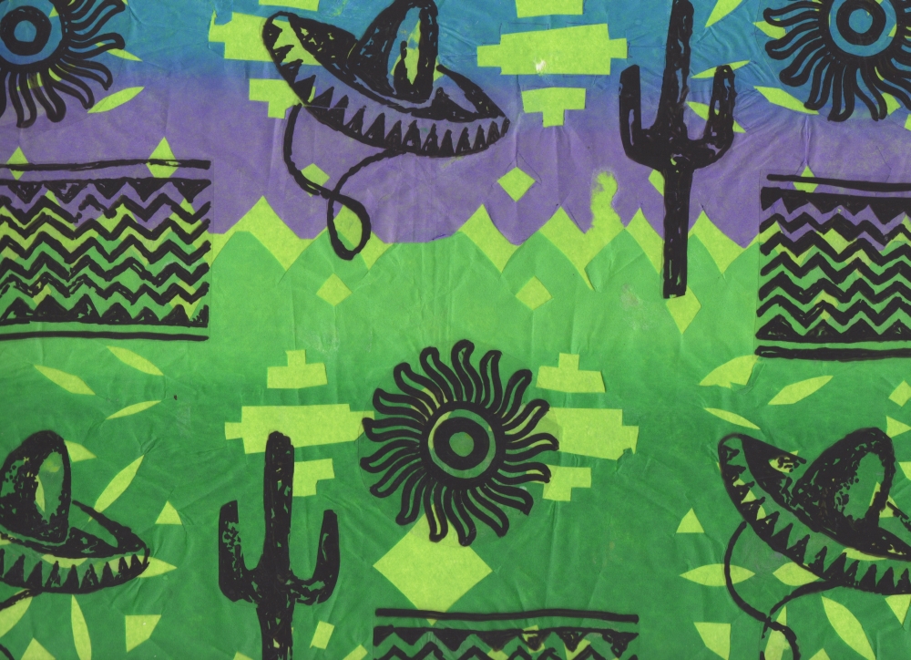 Fiesta Green Poster Print by Sara Henry - 23 x 17 in.