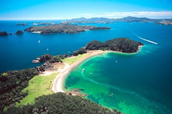 PDDAU02DWA0048 Motuarohia Island Roberton Island Bay of Islands Northland New Zealand Poster Print by David Wall