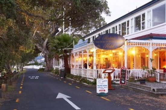 PDDAU02DWA0082 Historic Duke of Marlborough Hotel Russell Bay of Islands Northland New Zealand Poster Print by David Wall