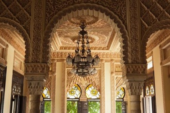 Cuba Punta Gorda Palacio de Valle Interior Poster Print by Walter Bibikow - 28 x 19 in.