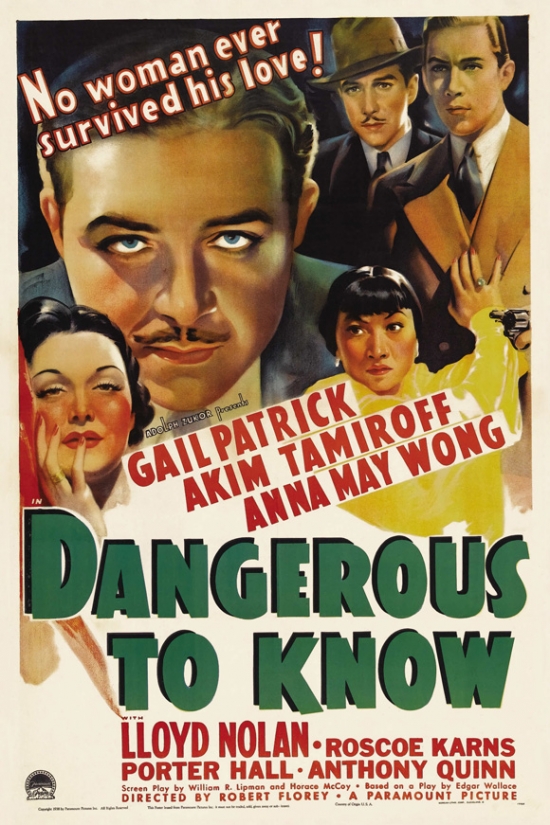 Dangerous to Know Movie Poster - 27 x 40 in.