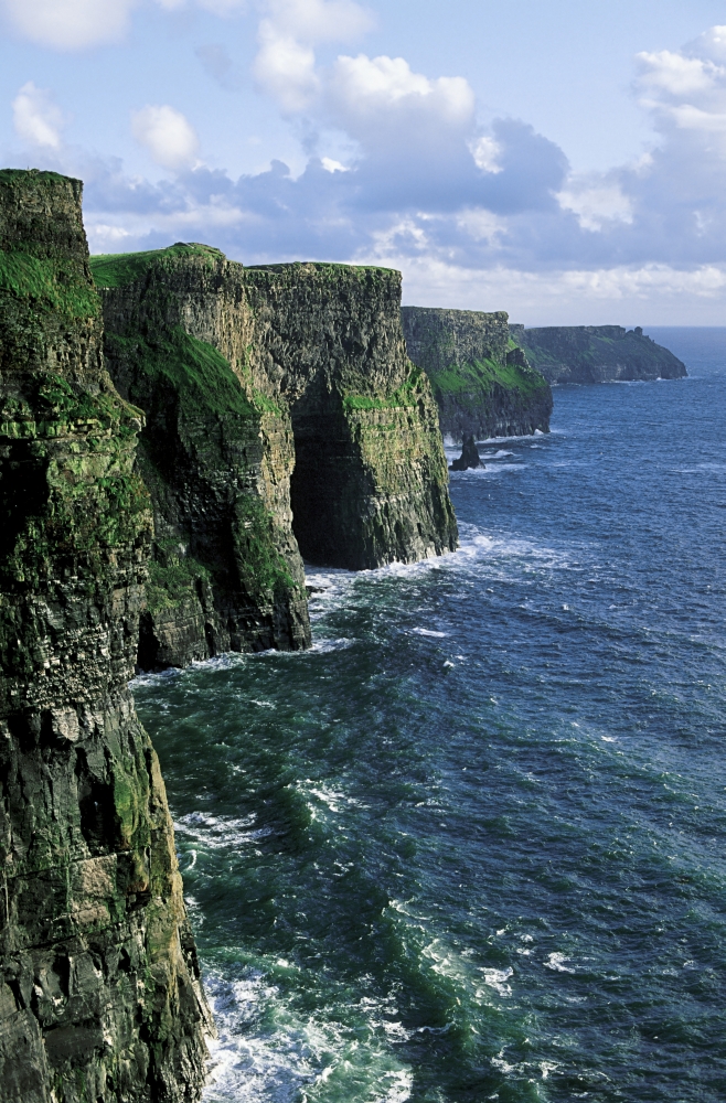 Cliffs of Moher Co Clare Ireland - Cliffs On The Atlantic Ocean Poster Print by The Irish Image Collection, 12 x 18