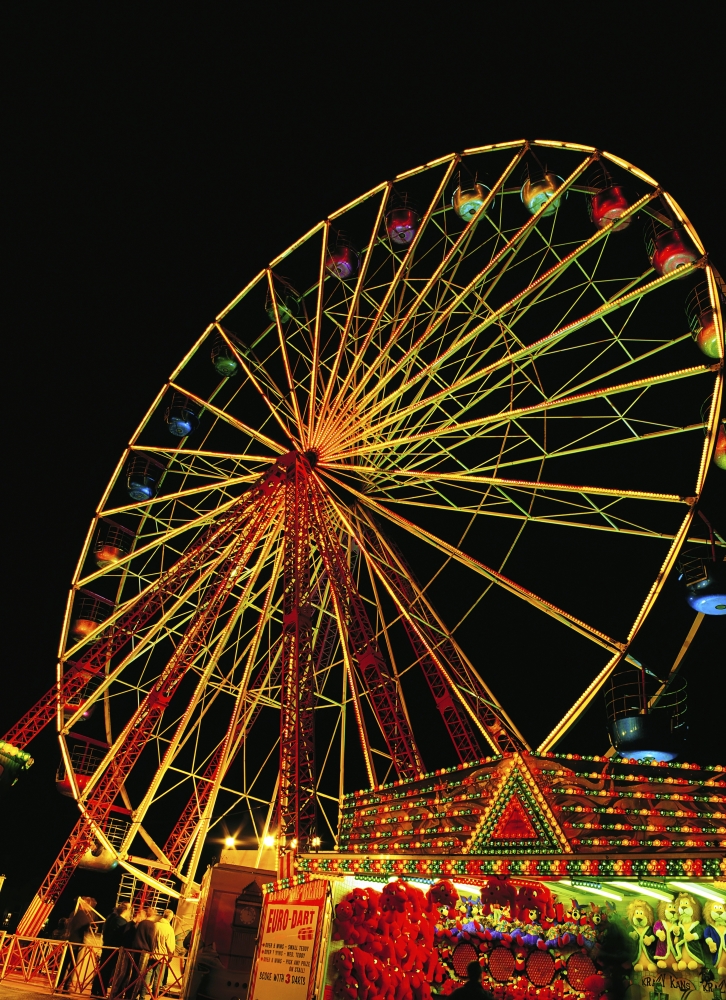 Derry Co Derry Ireland - Ferris Wheel Poster Print