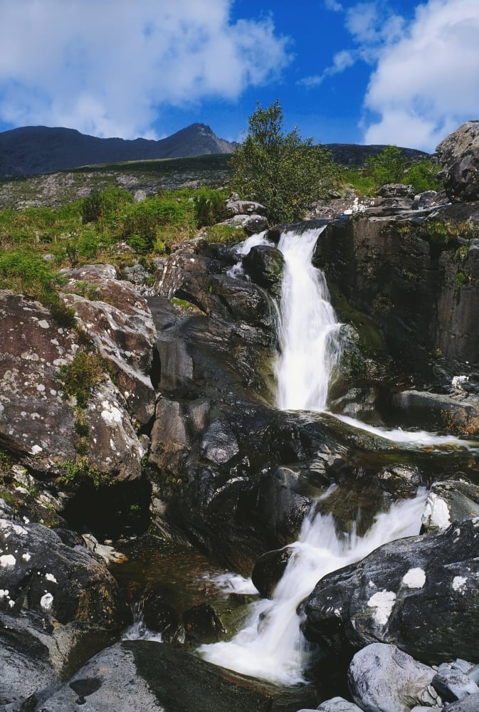 DPI1803447 Black Valley Co Kerry Ireland - Waterfall Through A Landscape Poster Print by The Irish Image Collection, 12 x 19