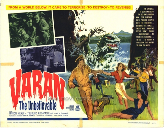 MOVIH2486 Varan the Unbelievable Movie Poster - 27 x 40 in -  Posterazzi