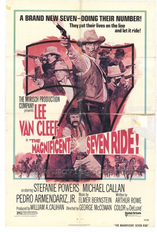 MOVEH7343 The Magnificent Seven Ride Movie Poster - 27 x 40 in.