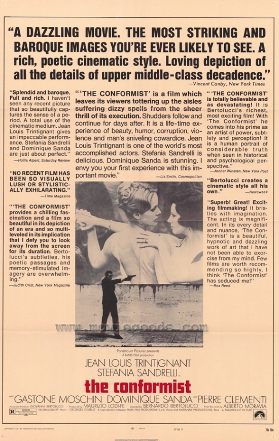 The Conformist Movie Poster - 27 x 40 in.
