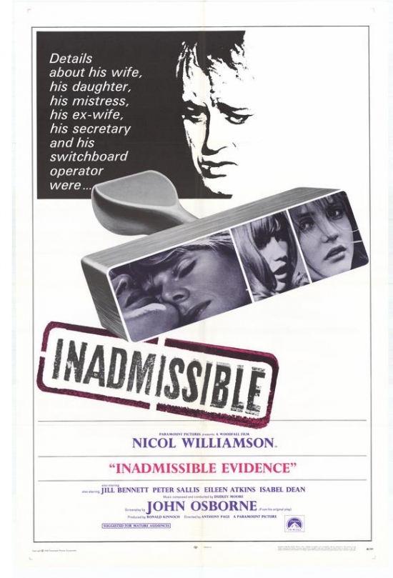 Inadmissible Evidence Movie Poster - 27 x 40 in.