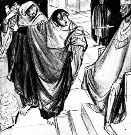 Solomons Judgment by Felix Hoffmann Poster Print 18 x 24 in.