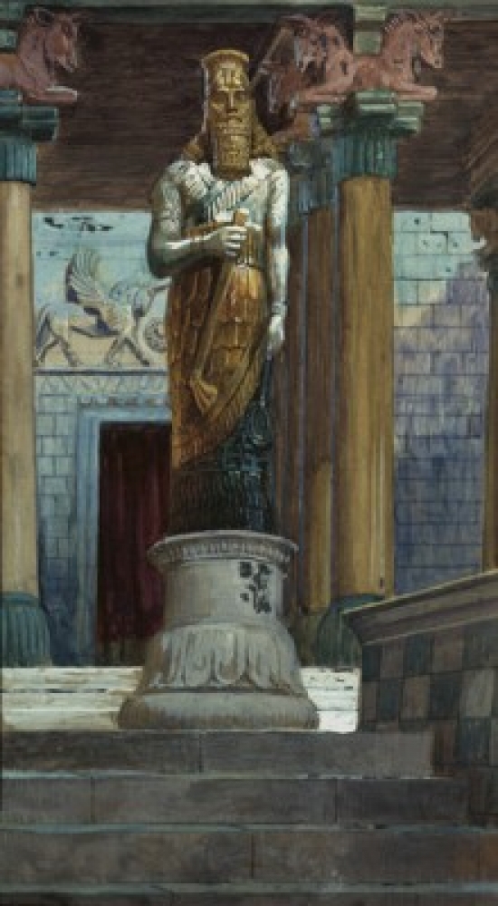 SAL999357 The Statue of Nebuchadnezzar James Tissot 1839-1902 French Jewish Museum New York Poster Print - 18 x 24 in.