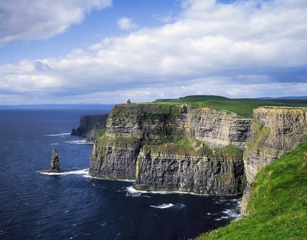 Cliffs of Moher Co Clare Ireland - Cliffs On The Atlantic Ocean Poster Print by The Irish Image Collection - 17 x 13