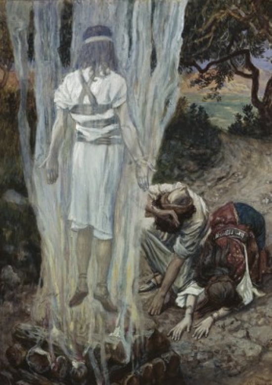 SAL999435 The Angel Ascends Toward Heaven James J. Tissot 1836-1902 French Jewish Museum New York Poster Print - 18 x 24 in.