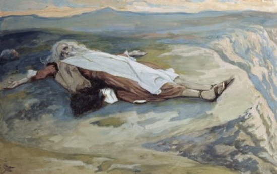 SAL999492 The Death of Moses James J. Tissot 1836-1902 French Jewish Museum New York Poster Print - 18 x 24 in.