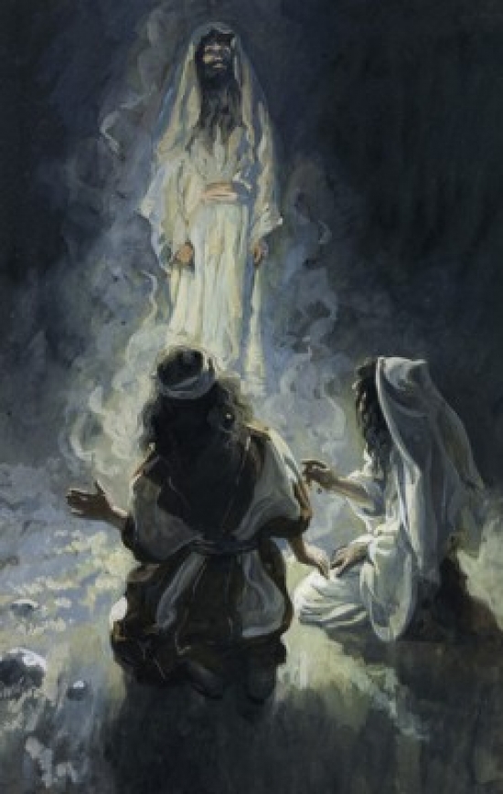 SAL999514 Saul & the Witch of Endor James J. Tissot 1836-1902 French Jewish Museum New York Poster Print - 18 x 24 in.