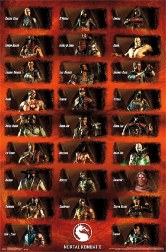 Mortal Kombat x - Group Poster Print - 24 x 36 in.