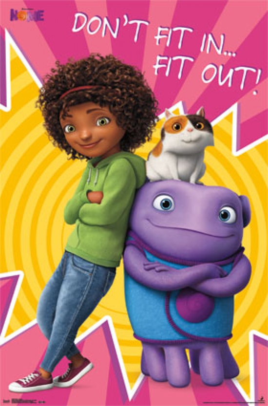 Dreamworks Home - Group Poster Print - 24 x 36 in.