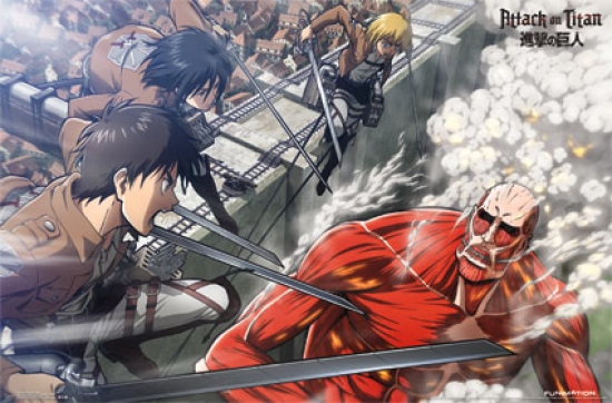 Attack on Titan - Battle Poster Print - 22 x 34 in.