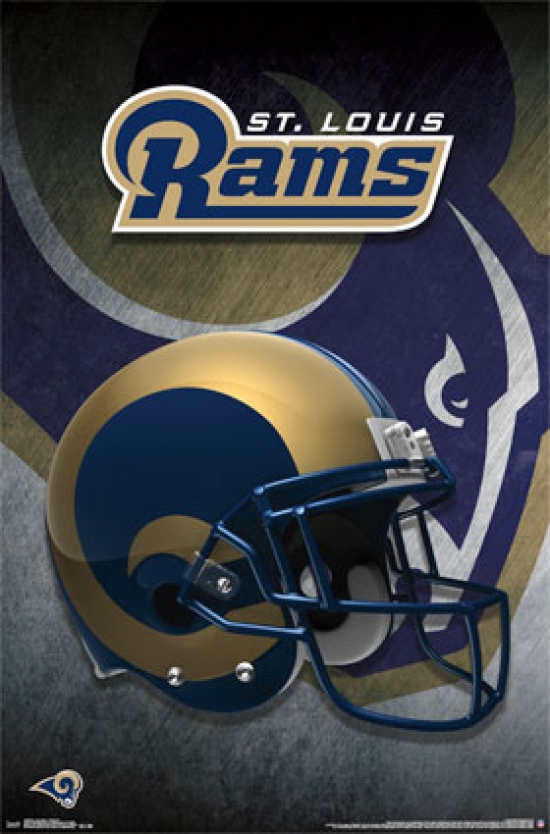 St. Louis Rams - Helmet 15 Poster Print