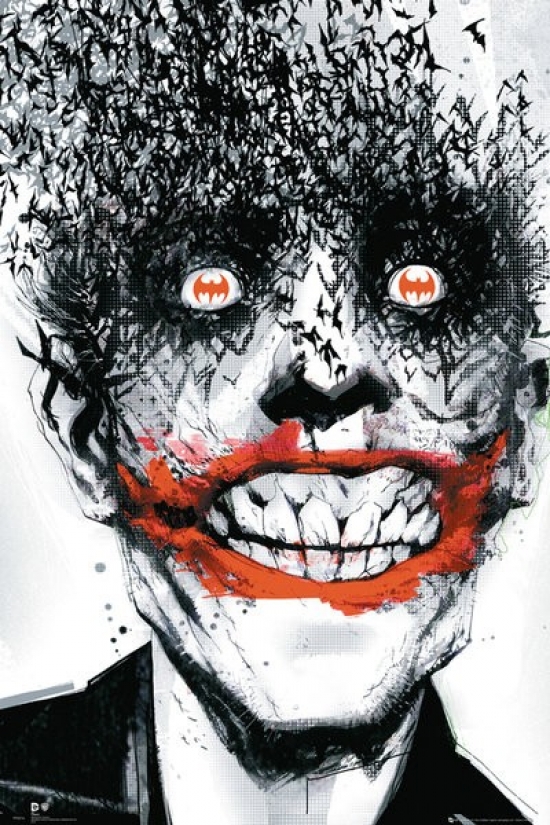 Batman - Joker Bats Arkham Poster Print - 24 x 36 in.
