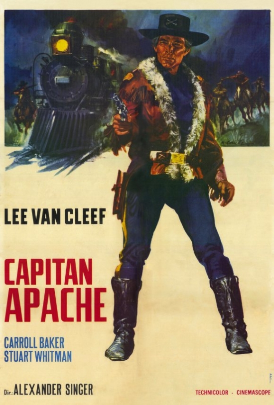 MOVAF0443 Captain Apache Movie Poster - 27 x 40 in.