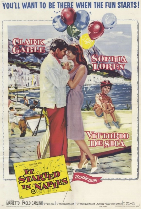 MOVAF6432 It Started in Naples Movie Poster - 27 x 40 in.