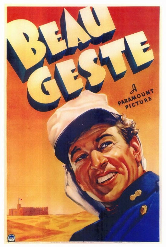 Beau Geste Movie Poster - 27 x 40 in.