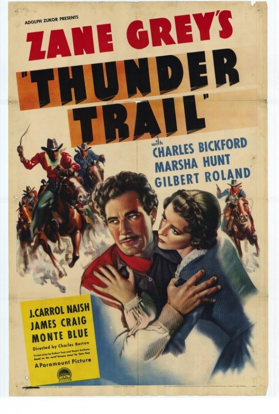 Thunder Trail Movie Poster - 27 x 40 in.