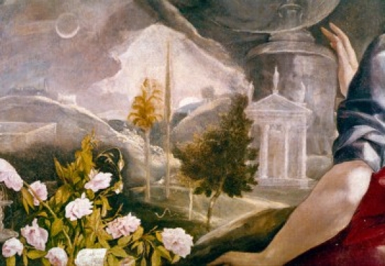 SAL3810412586 The Immaculate Conception by El Greco 1541-1614 Spain Toledo Iglesia Santa Cruz Poster Print - 18 x 24 in.