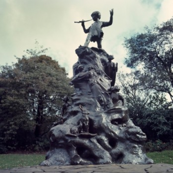 SAL3812460222 Peter Pan Statue George James Frampton British 1860-1928 Sculpture Kensington Gardens London Poster Print - 18 x 24 in.