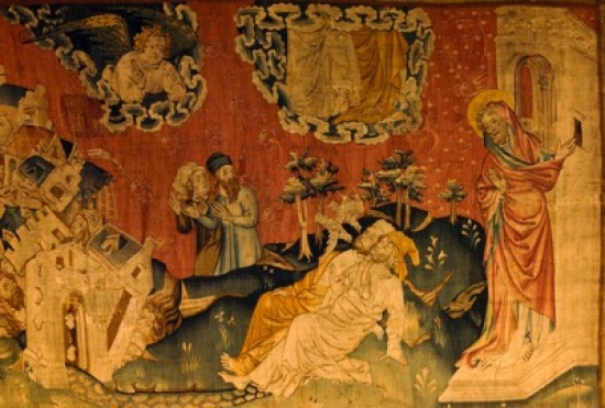 Apocalypse - Earthquake Tapestry & Textiles Poster Print - 18 x 24 in.