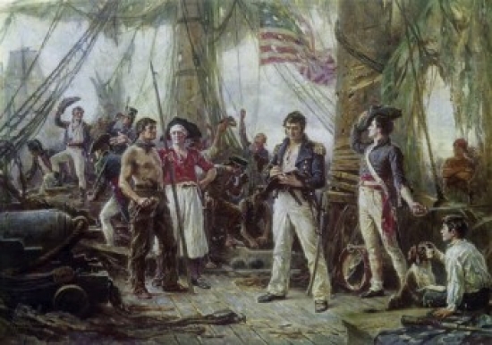 We Have Met the Enemy & They Are Ours 1813 Jean Leon Gerome Ferris 1863-1930 American Poster Print - 18 x 24 in.