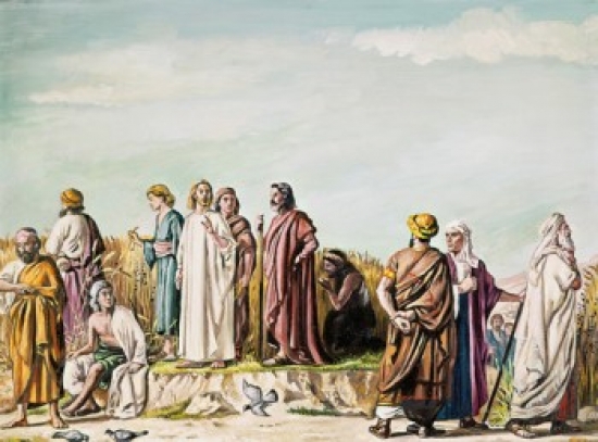 The Disciples Plucking Corn on the Sabbath Carlos Marko 1805-1871 Hungarian Poster Print - 18 x 24 in.