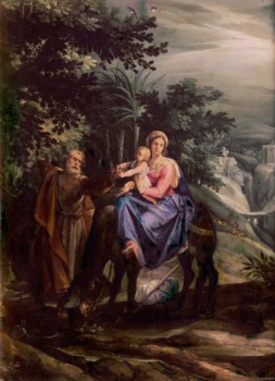 SAL900103514 The Flight Into Egypt Giuseppe Cesari Arpino 1568-1640 Italian Poster Print - 18 x 24 in.
