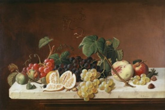 SAL900128907 Still Life with Fruit Severin Roesen Ca.1815-Ca.1872 American Poster Print - 18 x 24 in.
