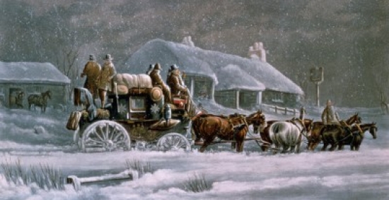 Knee Deep Artist Unknown Lithograph 1845 Poster Print - 18 x 24 in.
