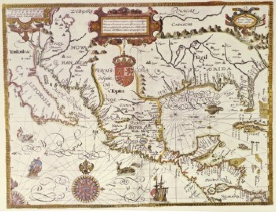 The New World Ca.1600 Maps Poster Print - 18 x 24 in.