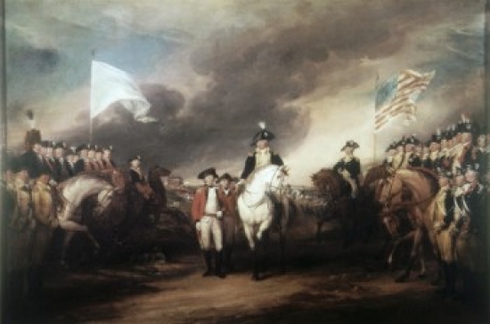 SAL9003036 Surrender of Lord Cornwallis 10 & 19 & 1781 John Trumbull 1756-1843 American Poster Print - 18 x 24 in.