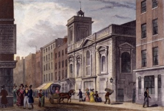 St. Mildred Poultry Thomas Hosmer Shepherd 1792-1864 British Poster Print - 18 x 24 in.