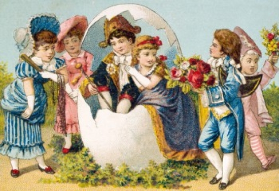 Easter Card Nostalgia Cards Poster Print - 18 x 24 in.